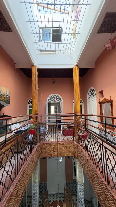 La verrière au-dessus du patio